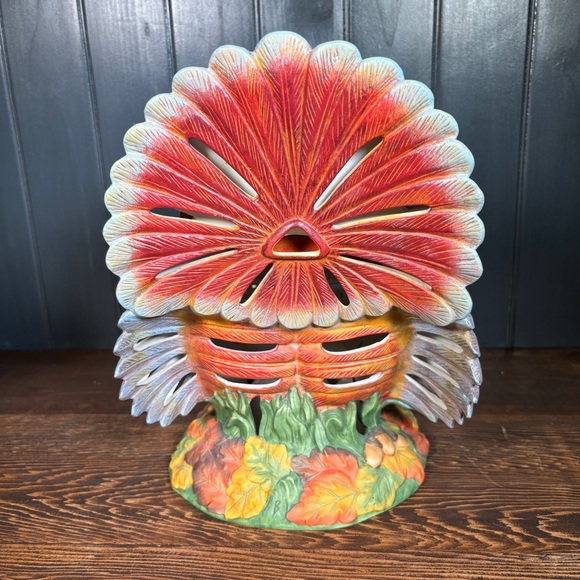 Vintage PartyLite Autumn Harvest Porcelain Turkey Tea Light Candle Holder - Picture 3 of 15